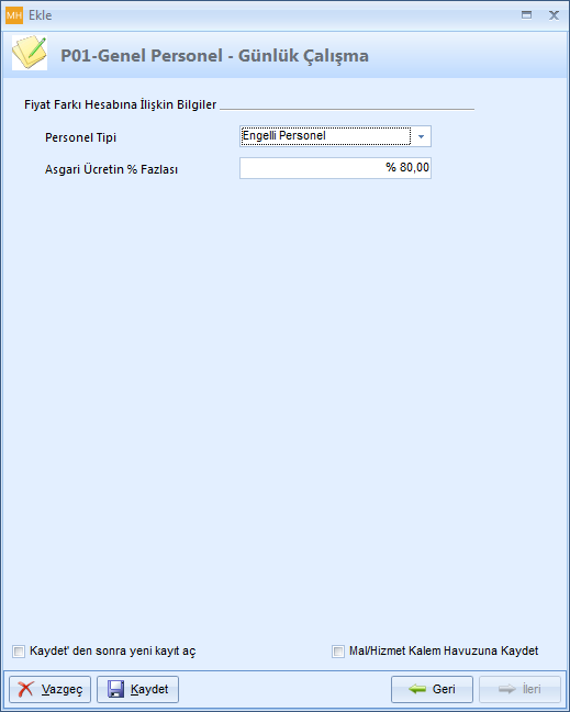 Engelli Personel Çalıştırılması Engelli Fiyat Farkı Hesabına İlişkin Bilgiler